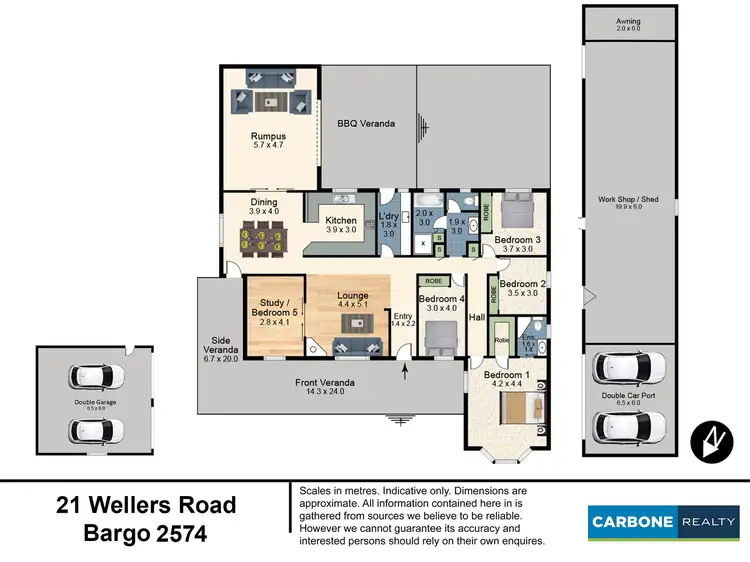 Floorplan of Homely house listing, 21 Wellers Road, Bargo NSW 2574