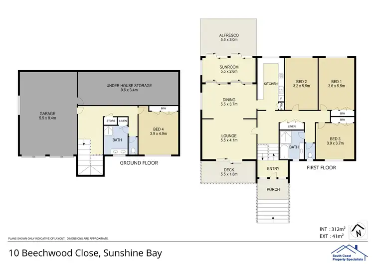 Floorplan of Homely house listing, 10 Beechwood Court, Sunshine Bay NSW 2536
