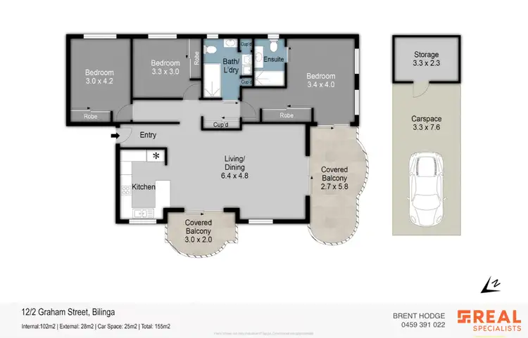 Floorplan of Homely unit listing, 12/2 Graham Street, Bilinga QLD 4225