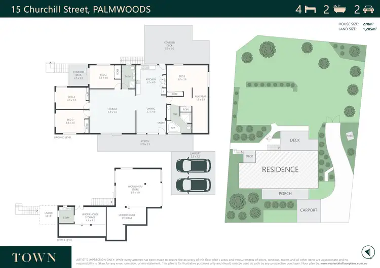 Floorplan of Homely house listing, 15 Churchill Street, Palmwoods QLD 4555