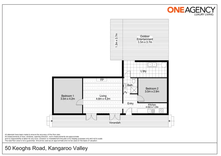 Floorplan of Homely rural property listing, 50B Keoghs Road, Kangaroo Valley NSW 2577