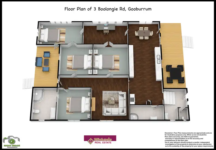 Floorplan of Homely rural property listing, 3 Booloongie Road, Gooburrum QLD 4670