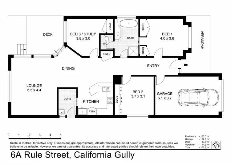 Floorplan of Homely house listing, 6A Rule Street, California Gully VIC 3556