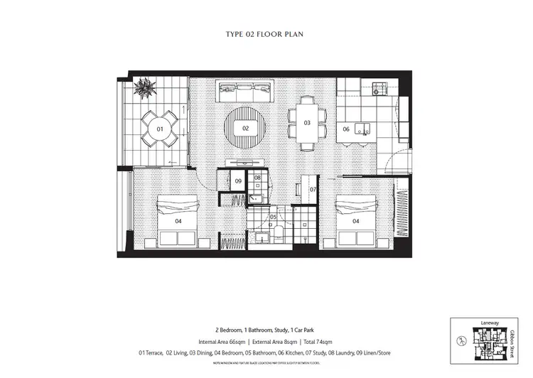 Floorplan of Homely apartment listing, 602/17 Gibbon Street, Woolloongabba QLD 4102