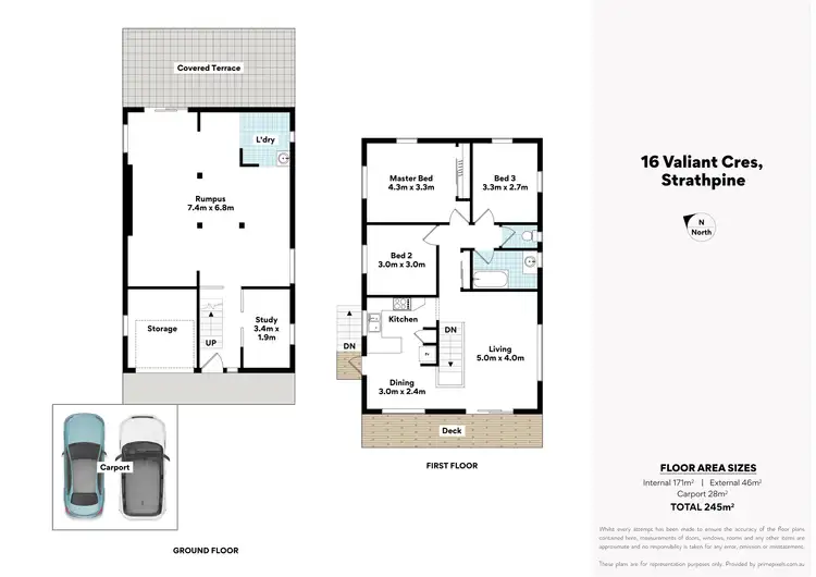 Floorplan of Homely house listing, 16 Valiant Crescent, Strathpine QLD 4500