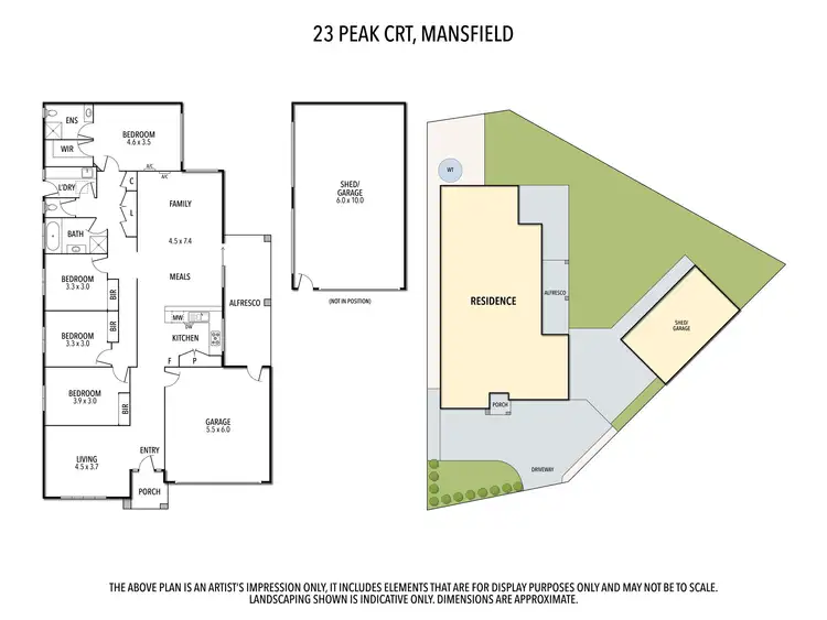 Floorplan of Homely house listing, 23 Peak Court, Mansfield VIC 3722