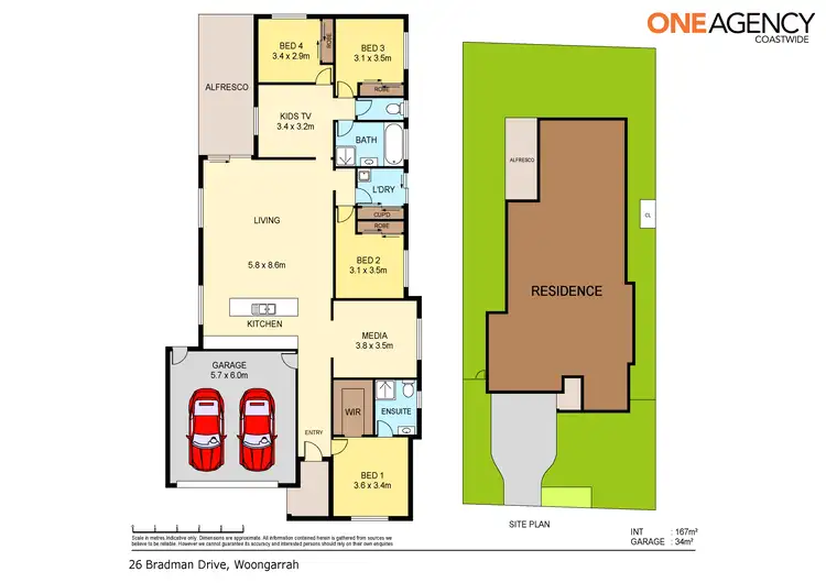 Floorplan of Homely house listing, 26 Bradman Drive, Woongarrah NSW 2259