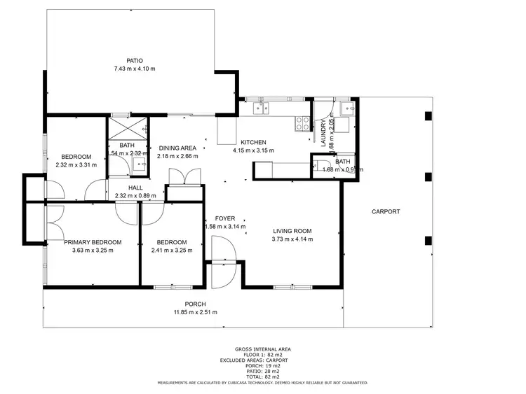 Floorplan of Homely semi-detached listing, 567A Hannan Street, Kalgoorlie WA 6430