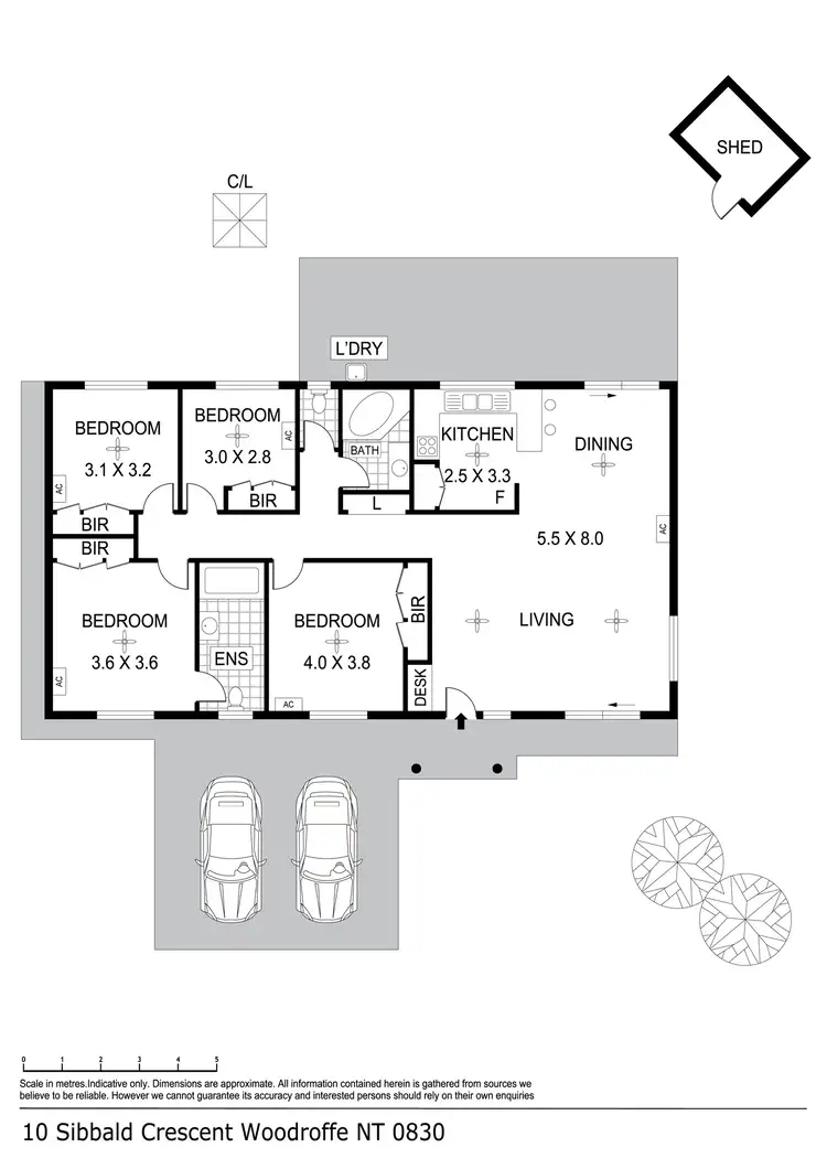 Floorplan of Homely house listing, 10 Sibbald Crescent, Woodroffe NT 830