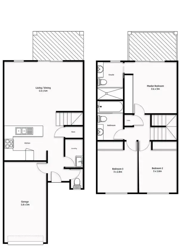 Floorplan of Homely townhouse listing, 403/2 Gentian Drive, Arundel QLD 4214