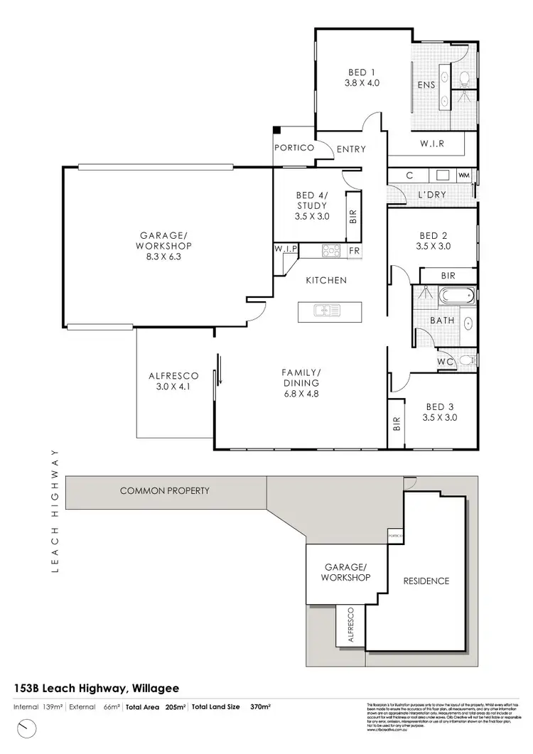 Floorplan of Homely house listing, 153b Leach Highway, Willagee WA 6156