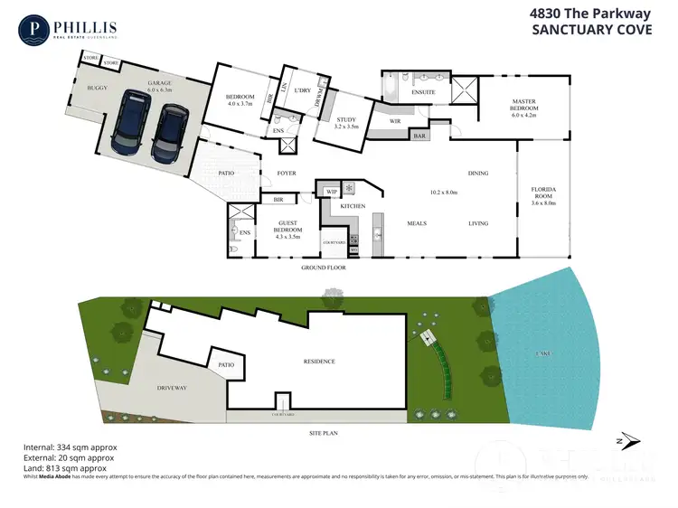 Floorplan of Homely house listing, 4830 The Parkway, Sanctuary Cove QLD 4212