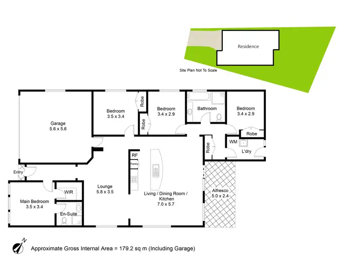 Floorplan of Homely house listing, 5 Sapphire Drive, Rutherford NSW 2320