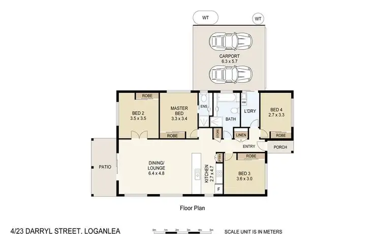 Floorplan of Homely house listing, 4/23 Darryl Street, Loganlea QLD 4131
