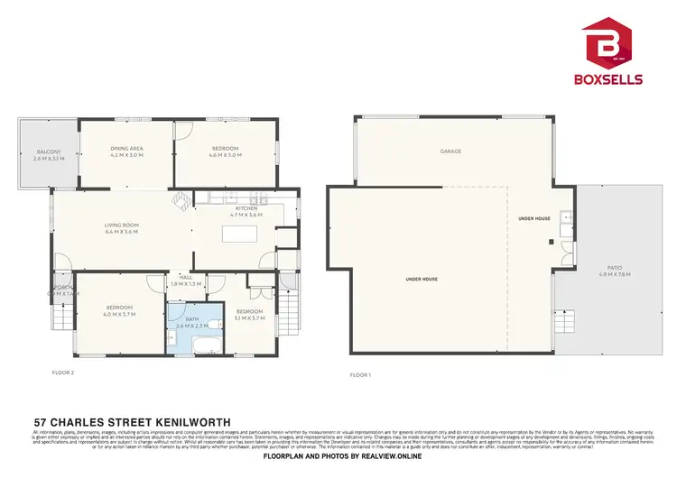 Floorplan of Homely house listing, 57 Charles Street, Kenilworth QLD 4574
