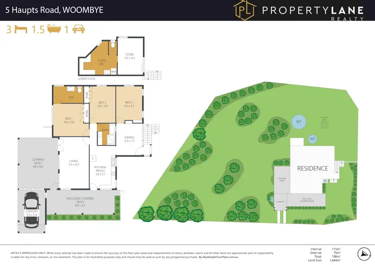 Floorplan of Homely house listing, 5 Haupts Road, Woombye QLD 4559