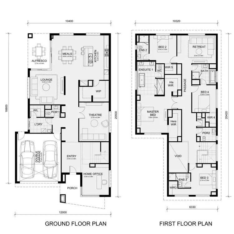 Floorplan of Homely house listing, 45 Lionsgate Cr, Tarneit VIC 3029