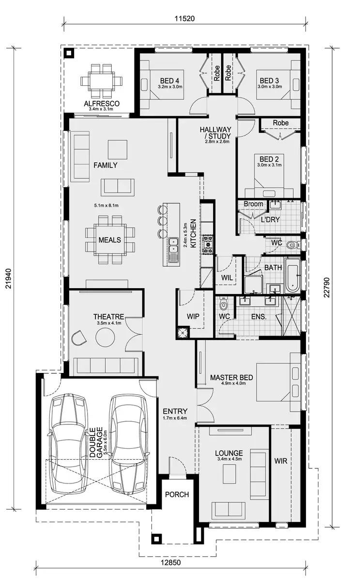 Floorplan of Homely house listing, 25 Grazing Way, Clyde North VIC 3978