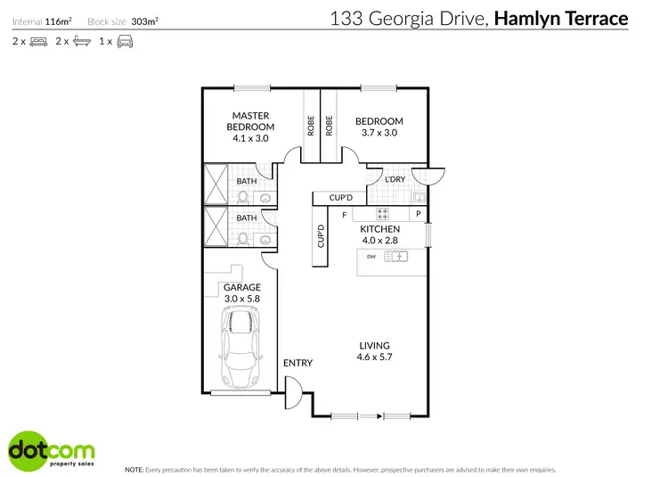 Floorplan of Homely house listing, 133 Georgia Drive, Hamlyn Terrace NSW 2259