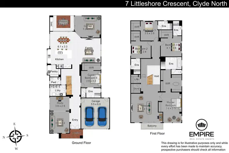 Floorplan of Homely house listing, 7 Littleshore Crescent, Clyde North VIC 3978