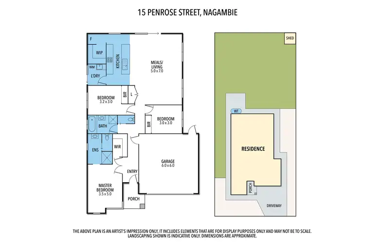 Floorplan of Homely house listing, 15 Penrose Street, Nagambie VIC 3608