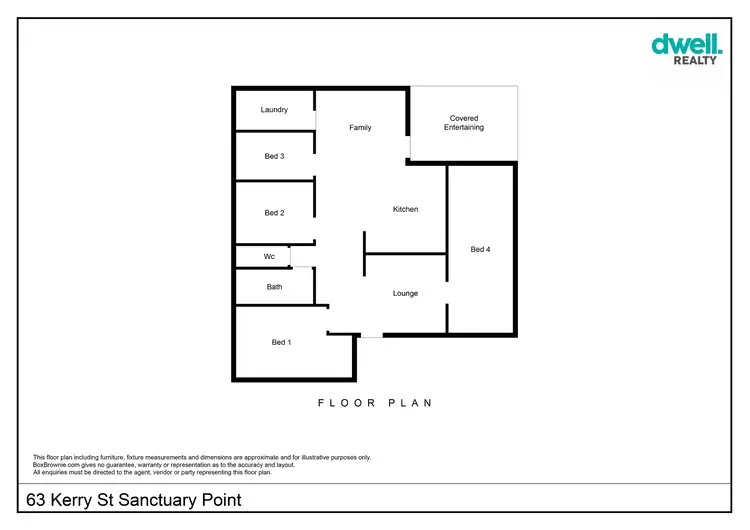 Floorplan of Homely house listing, 63 Kerry Street, Sanctuary Point NSW 2540