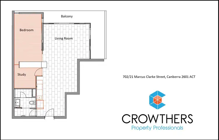 Floorplan of Homely apartment listing, 702/21 Marcus Clarke Street, City ACT 2601