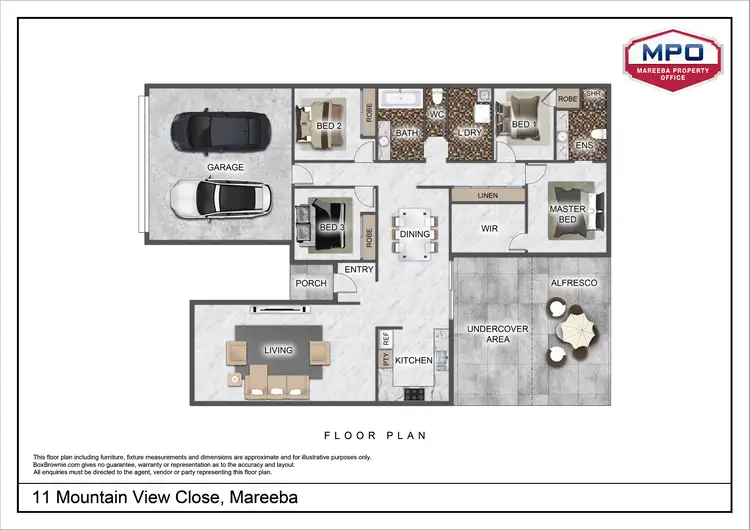 Floorplan of Homely house listing, 11 Mountain View Close, Mareeba QLD 4880