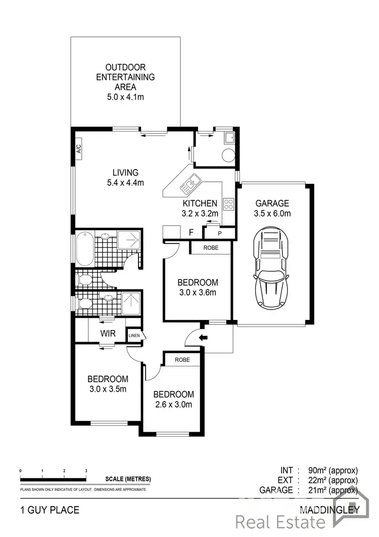 Floorplan of Homely house listing, 1 Guy Place, Maddingley VIC 3340
