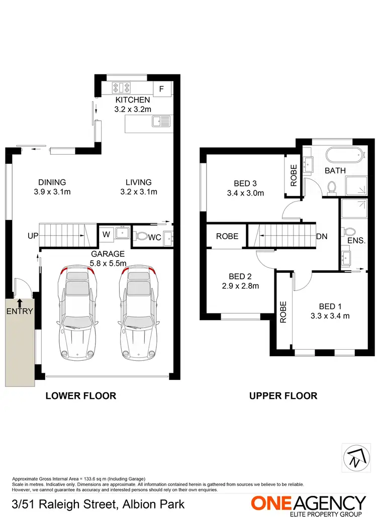 Floorplan of Homely townhouse listing, 3/51 Raleigh Street, Albion Park NSW 2527