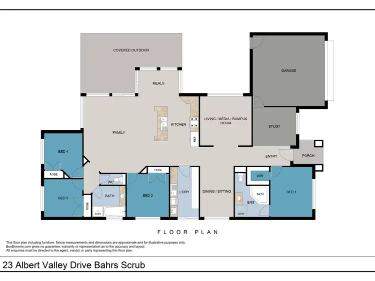 Floorplan of Homely house listing, 23 Albert Valley Drive, Bahrs Scrub QLD 4207