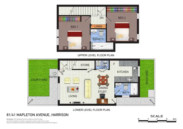 Floorplan of Homely townhouse listing, 8/141 Mapleton Avenue, Harrison ACT 2914