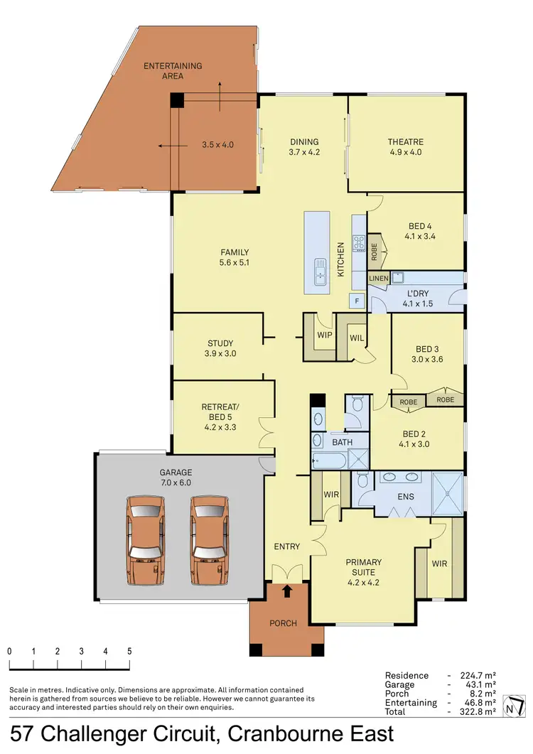 Floorplan of Homely house listing, 57 Challenger Circuit, Cranbourne East VIC 3977