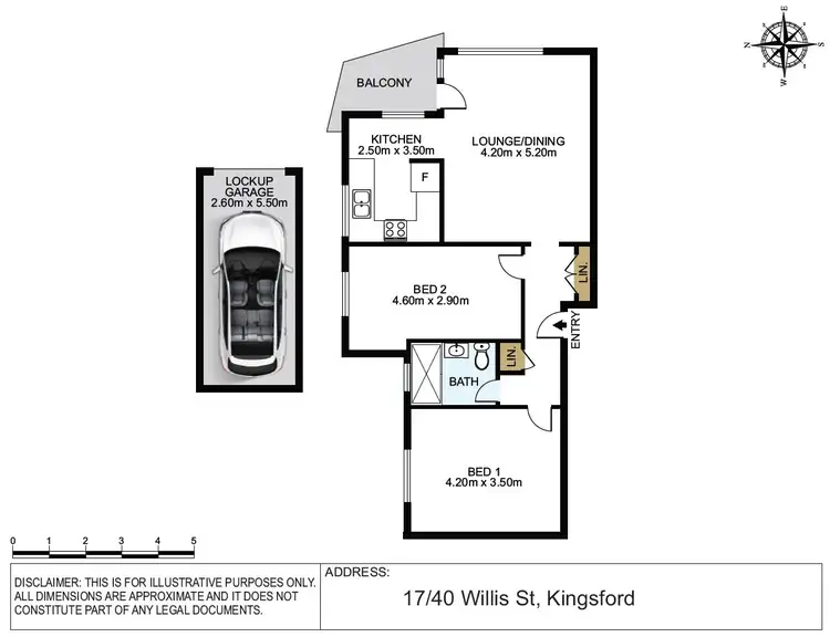 Floorplan of Homely apartment listing, 17/40 Willis Street, Kingsford NSW 2032