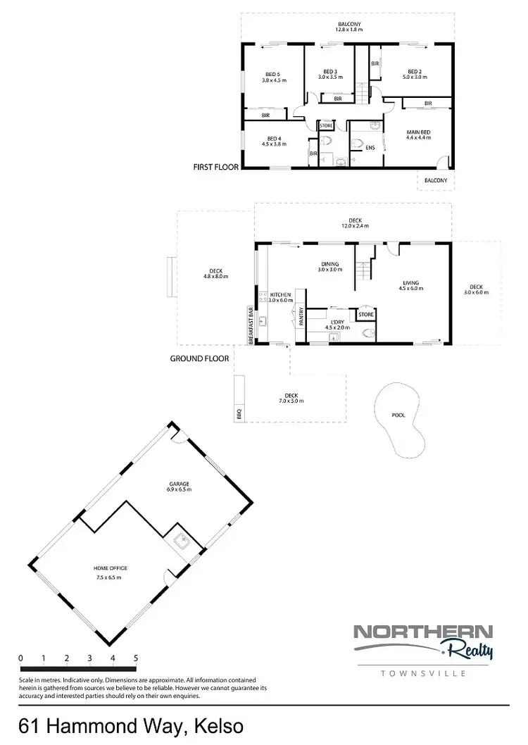 Floorplan of Homely rural property listing, 61 Hammond Way, Kelso QLD 4815