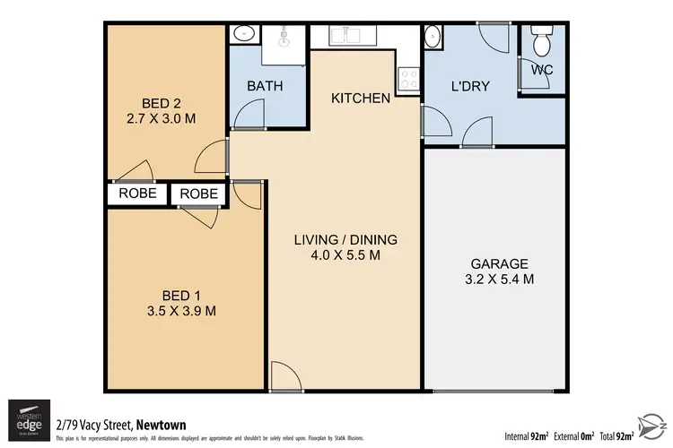Floorplan of Homely unit listing, 2/79 Vacy Street, Newtown QLD 4350