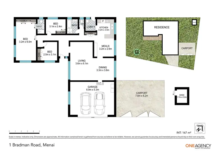 Floorplan of Homely house listing, 1 Bradman Road, Menai NSW 2234