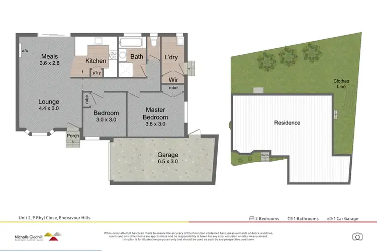 Floorplan of Homely unit listing, 2/9 Rhyl Close, Endeavour Hills VIC 3802
