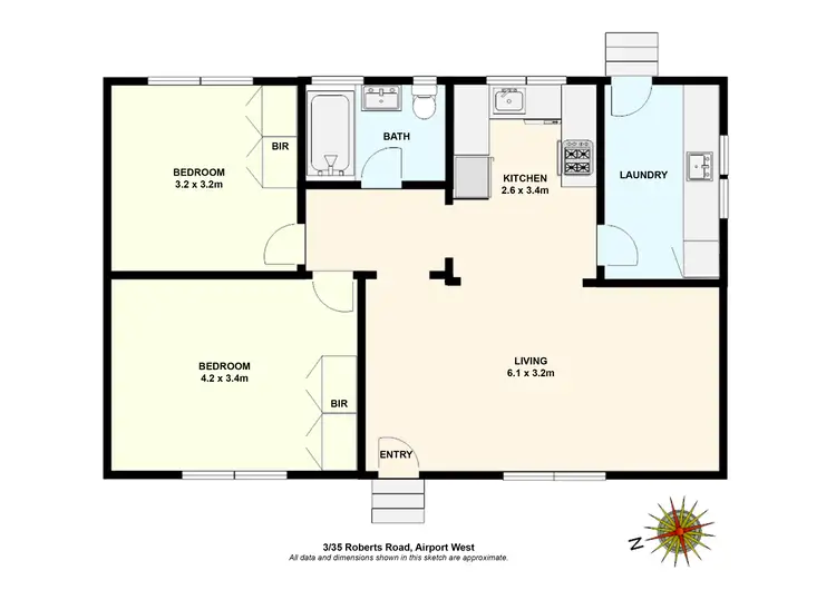 Floorplan of Homely villa listing, 3/35 Roberts Road, Airport West VIC 3042
