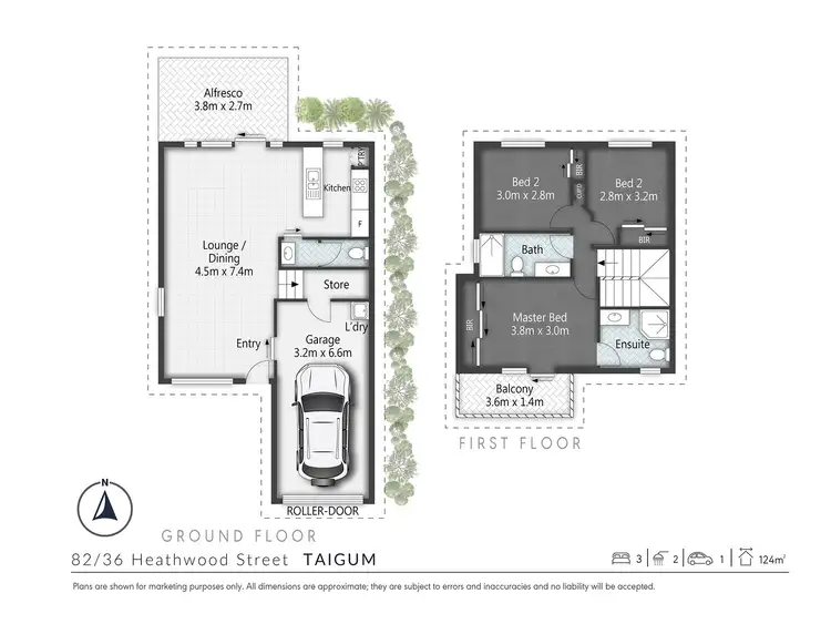 Floorplan of Homely townhouse listing, 82/36 Heathwood Street, Taigum QLD 4018