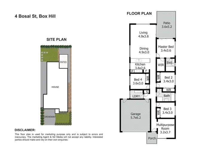 Floorplan of Homely house listing, 4 Bosal Street, Box Hill NSW 2765