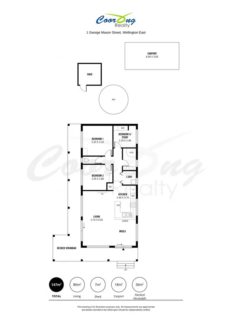 Floorplan of Homely house listing, 1 George Mason Street, Wellington East SA 5259