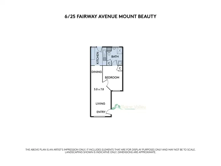 Floorplan of Homely unit listing, 6/25 Fairway Avenue, Mount Beauty VIC 3699
