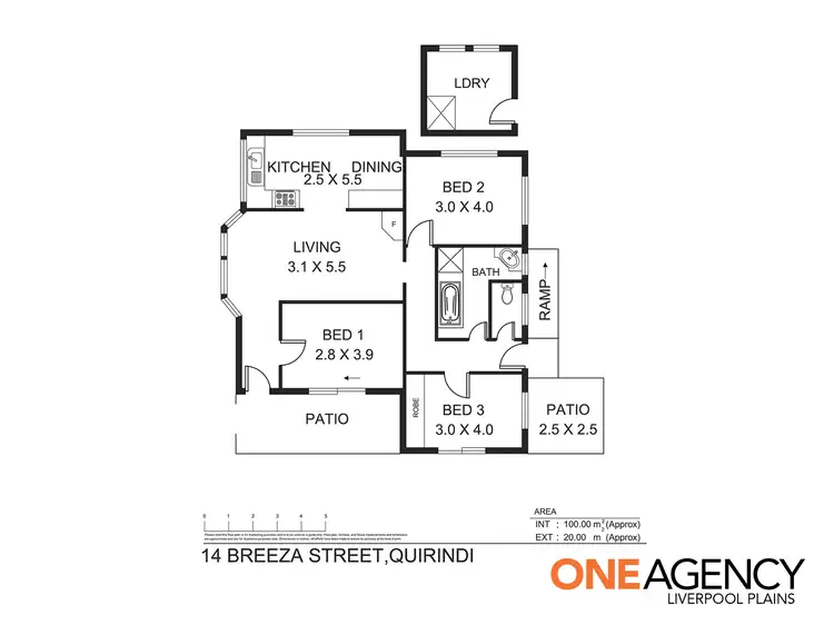 Floorplan of Homely house listing, 14 Breeza Street, Quirindi NSW 2343
