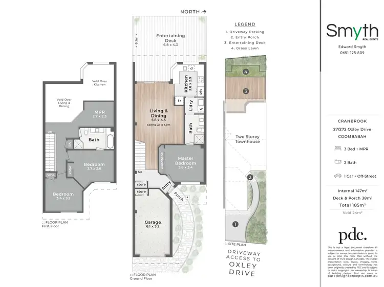 Floorplan of Homely townhouse listing, 27/272 Oxley Drive, Coombabah QLD 4216