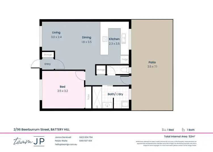 Floorplan of Homely unit listing, 2/96 Beerburrum Street, Battery Hill QLD 4551