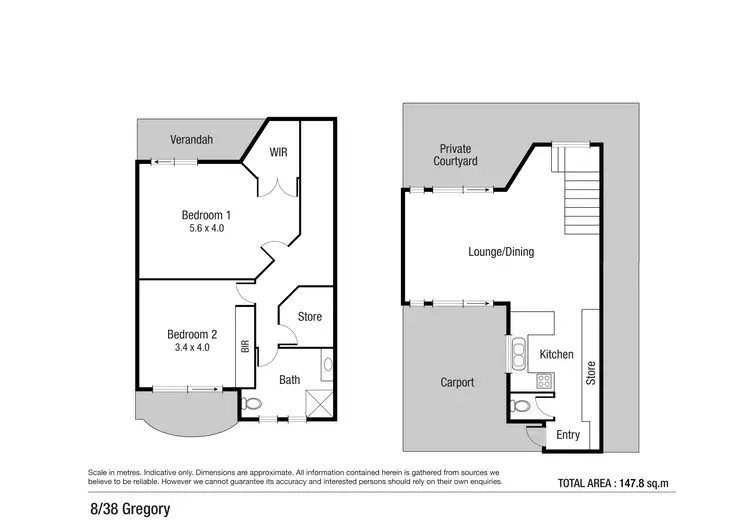 Floorplan of Homely townhouse listing, 8/38 Gregory Street, North Ward QLD 4810