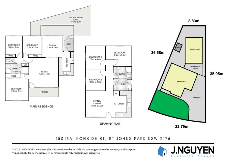 Floorplan of Homely house listing, 15 & 15A Ironside Street, St Johns Park NSW 2176