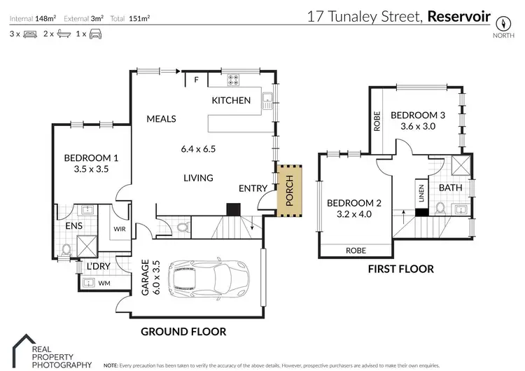 Floorplan of Homely townhouse listing, 17 Tunaley Parade, Reservoir VIC 3073