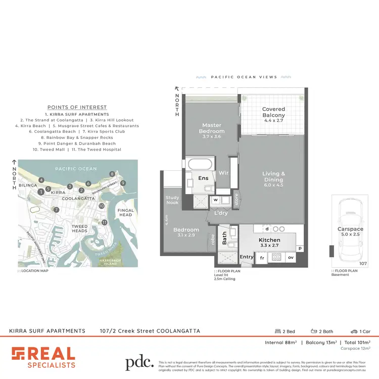 Floorplan of Homely unit listing, 107/2-8 Creek Street, Coolangatta QLD 4225